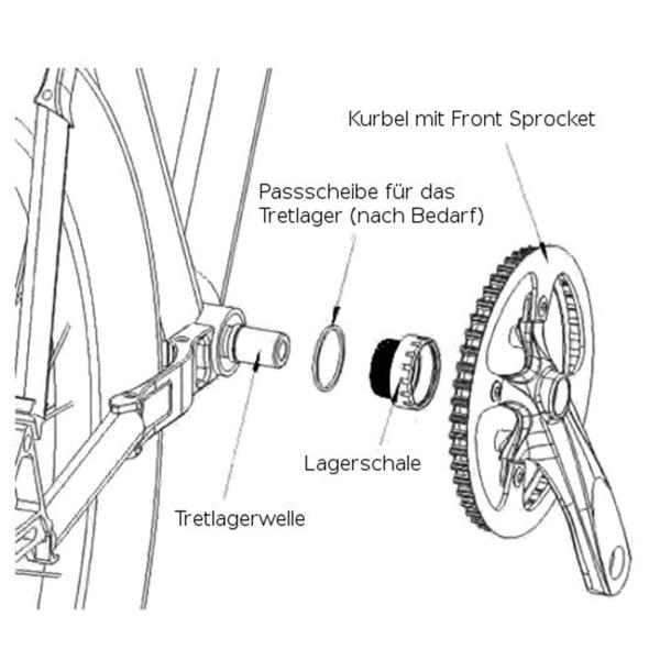 Gates Carbon Drive Distanzscheibe f&uuml;r Kurbel 34x41x1.0