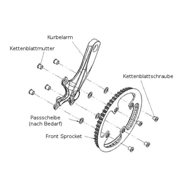 Gates Carbon Drive Distanzscheibe f&uuml;r Riemenscheibe 10x16x0.5