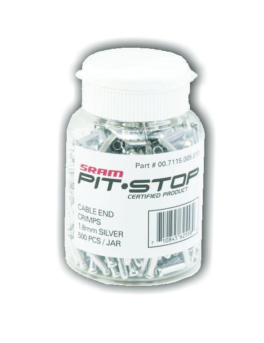 SRAM SRAM Quetschh&uuml;lsen &Oslash;1.8mm Alu silberBox &agrave; 500 Stk.
