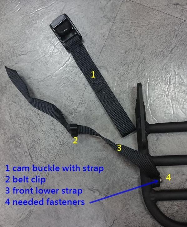 TERN_TEILE Cargo B&auml;nder f&uuml;r Doublewide Decksschwarz