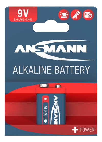 Ansmann Batterie Alkaline RED 9V E-Block 6LR61  Produktbild 1