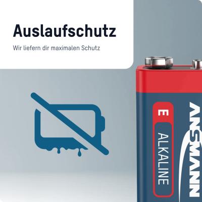 Ansmann Batterie Alkaline RED 9V E-Block 6LR61  Produktbild 4