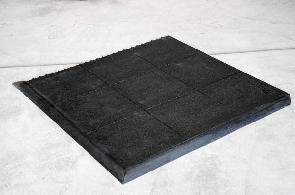 Notrax Arbeitsplatzmatte ergonomisch 19mm 91x91cm nicht &ouml;lresistent schwarz 