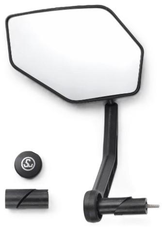 R&uuml;ckspiegel oval Befestigung am Lenker links StVZO f&uuml;r schnelle E-Bikes zugelassen 