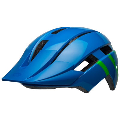 Bell Sidetrack II YC MIPS Helmet UC 47-54 gloss blue/green strike Unisex Produktbild 2