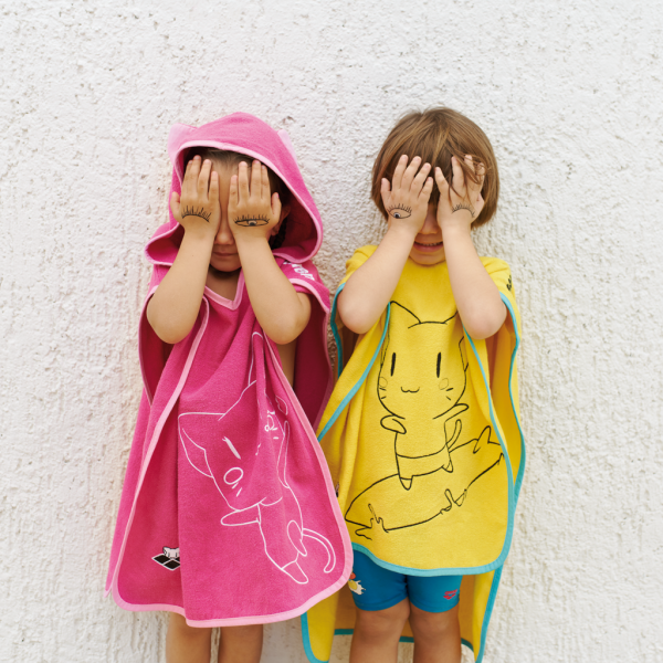 Arena Kids Friends Poncho S yellow Unisex