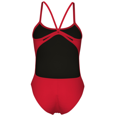 Arena W Swimsuit Lace Back Solid D 32 red/white Damen Produktbild 2