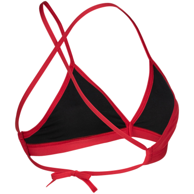 Arena W Team Swim Top Tie Back Solid D 40 red/white Damen Produktbild 2