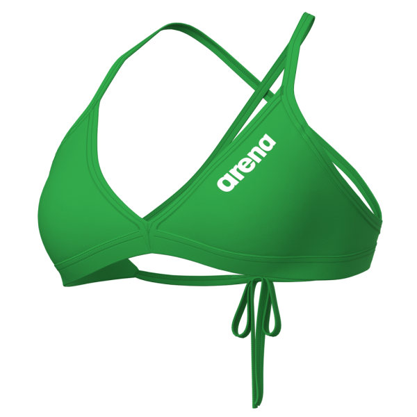 Arena W Team Swim Top Tie Back Solid D 34 team green Damen