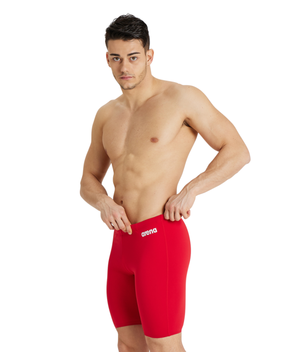 Arena M Team Swim Jammer Solid D 7 red/white Herren