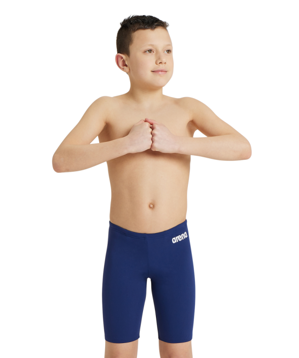 Arena B Team Swim Jammer Solid 164 navy/white Jungen