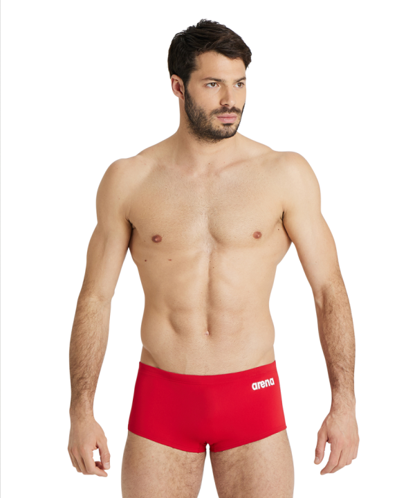 Arena M Team Swim Low Waist Short Solid D 5 red/white Herren