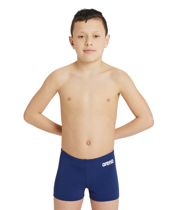 Arena B Team Swim Short Solid 164 navy/white Jungen