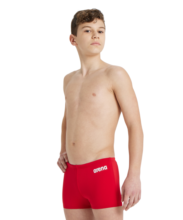 Arena B Team Swim Short Solid 140 red/white Jungen
