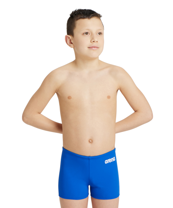 Arena B Team Swim Short Solid 128 royal/white Jungen