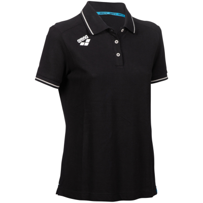 Arena W Team Poloshirt Solid Cotton XL black Damen Produktbild 1