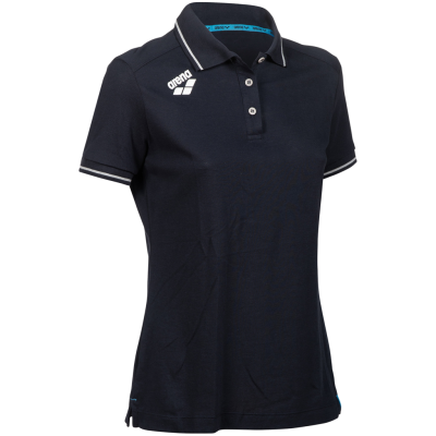Arena W Team Poloshirt Solid Cotton S navy Damen Produktbild 1