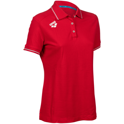 Arena W Team Poloshirt Solid Cotton XL red Damen Produktbild 1