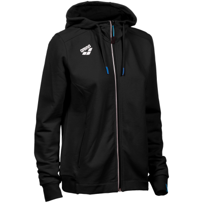 Arena W Team Hooded Jacket Panel XS black Damen Produktbild 1