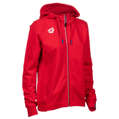 Arena W Team Hooded Jacket Panel XS red Damen Produktbild 1