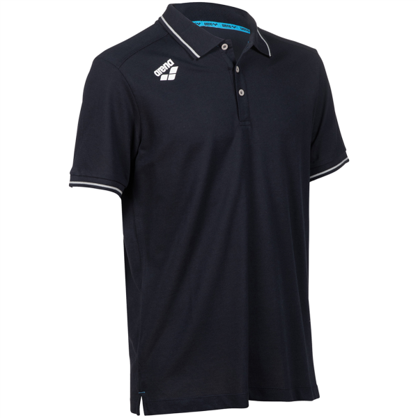 Arena Team Poloshirt Solid Cotton M navy Unisex