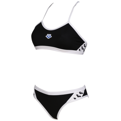 Arena W Arena Icons Bikini Cross Back Solid D 34 black/white Damen Produktbild 1