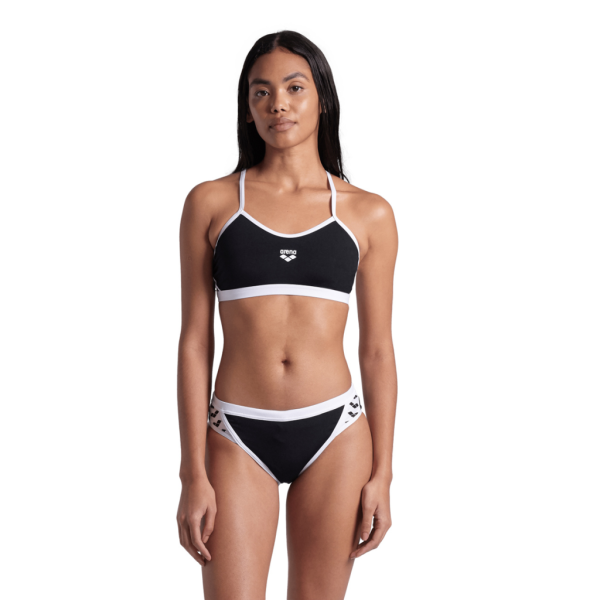 Arena W Arena Icons Bikini Cross Back Solid D 34 black/white Damen