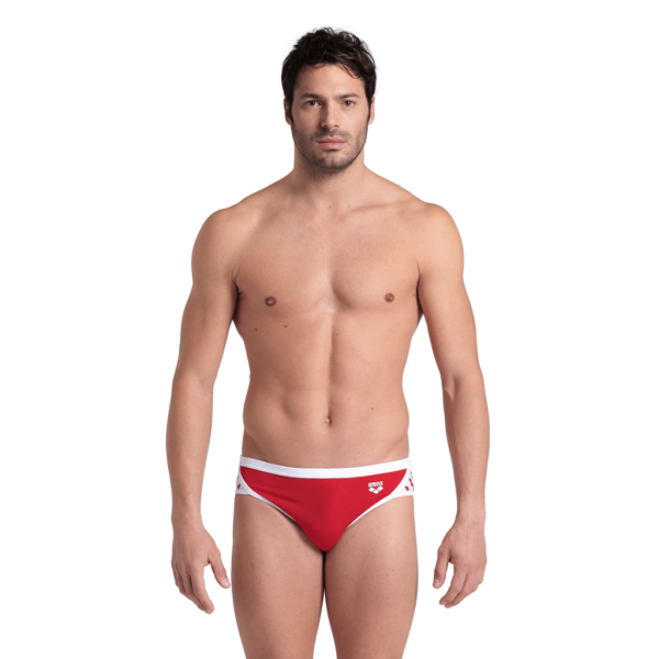 Arena M Arena Icons Swim Briefs Solid D 5 red/white Herren