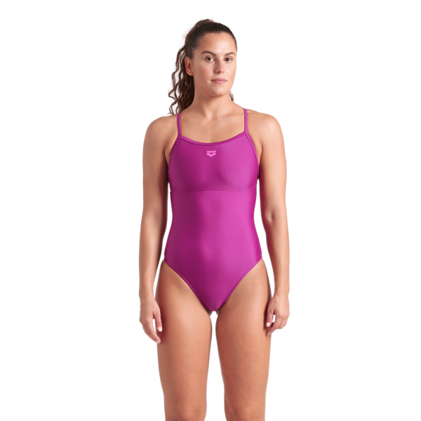 Arena W Arena Solid Swimsuit Lightdrop Back B D 40 purple wine Damen