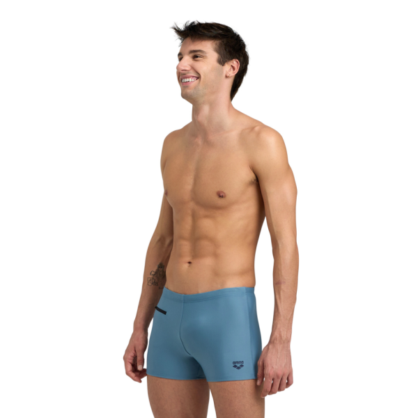Arena M Arena Zip Swim Short D 8 stone grey Herren