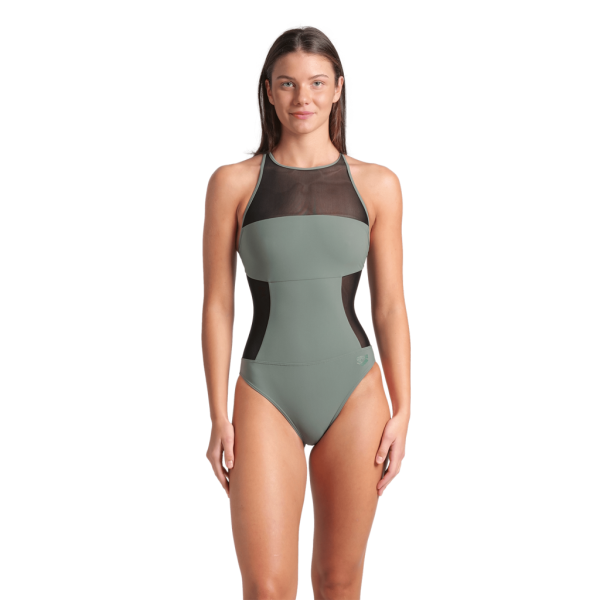 Arena W Arena Water Touch Swimsuit Swim Pro Back D 36 sage Damen