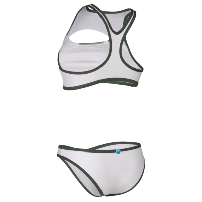 Arena W Arena Logo Brassiere Bikini Racer Back XS sage multi/white/sage Damen Produktbild 2