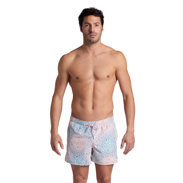 Arena M Beach Short Allover XL white/purple blue multi Herren