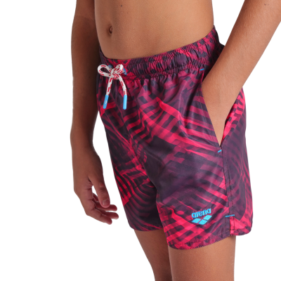 Arena B Beach Boxer Allover 128 dark purple multi Jungen Produktbild 1