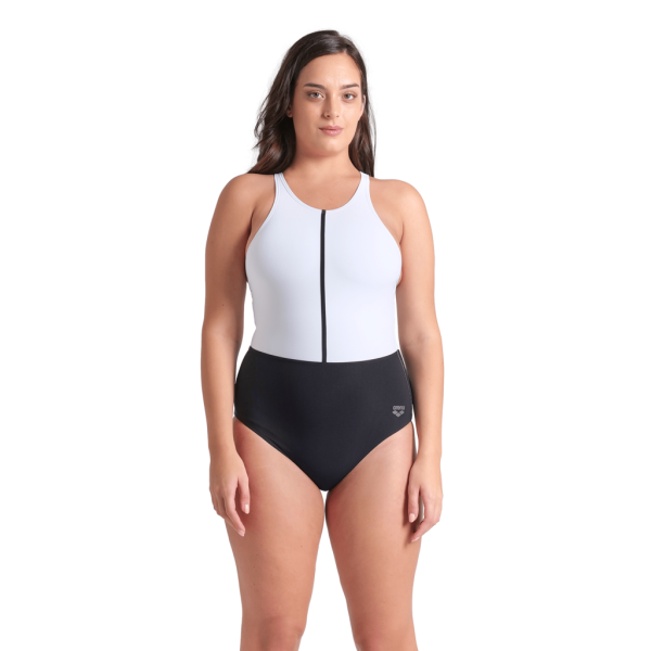 Arena W Arena Swimsuit Silvia Cross Back D 42 black/white/black Damen