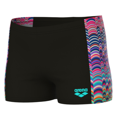 Arena B Arena Ondulation Swim Short 152 black/multi violet Jungen Produktbild 1
