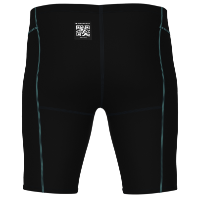 Arena M Powerskin Impulso Jammer D 2 black/teal Herren Produktbild 2