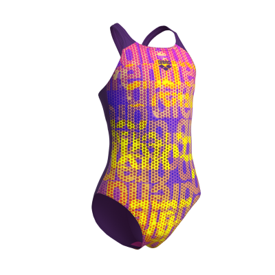 Arena G Arena Multi Colours Swimsuit V Back 128 plum multi/plum M&auml;dchen Produktbild 2