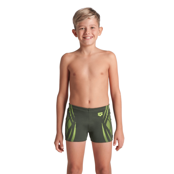 Arena B Arena Poseidonia Swim Short 116 dark sage/artic lime Jungen