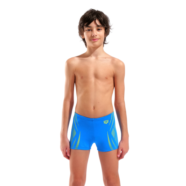 Arena B Arena Poseidonia Swim Short 164 blue river/artic lime Jungen