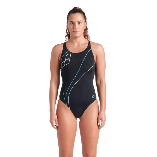 Arena W Arena Trail Swimsuit V Back D 34 black Damen