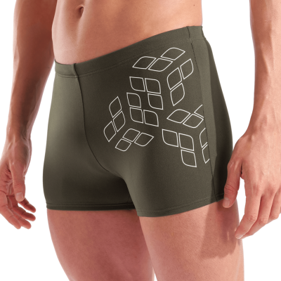 Arena M Arena Kikko Graphic Swim Short D 6 dark sage/white Herren Produktbild 1