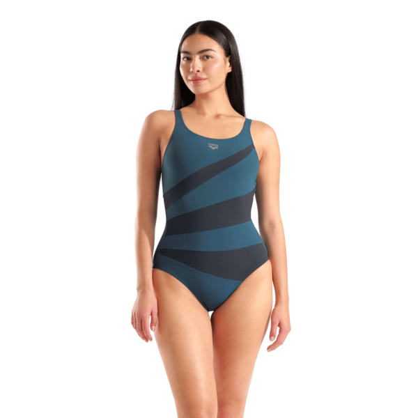 Arena W Arena Isabella Swimsuit Wing Back C D 48 mangrove/night grey Damen