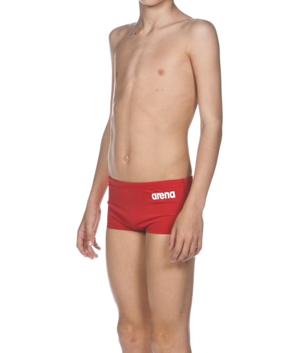Arena B Solid Squared Short Jr 116 red/white Jungen
