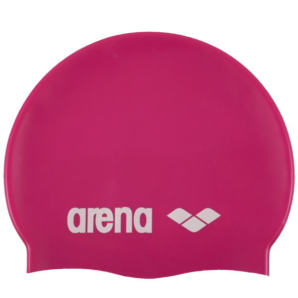 Arena Classic Silicone Cap one size fuchsia/white Unisex