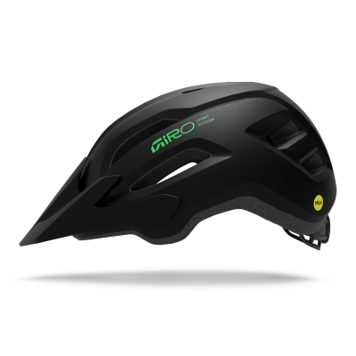 Giro Cycling Fixture II Youth MIPS UY 50-57 matte black/vivid green Unisex Produktbild 1