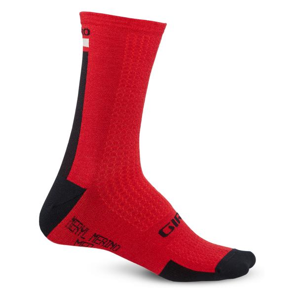Giro Cycling HRC+ Merino Sock S dark red/black/grey Unisex