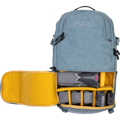 Evoc Stage Capture 16L Backpack one size steel Unisex Produktbild 3