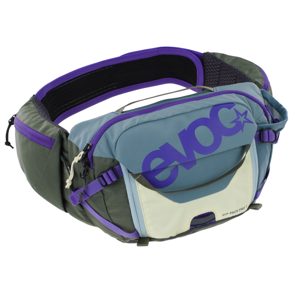 Evoc Hip Pack Pro 3L + 1.5L Bladder one size steel/violet/dark olive Unisex