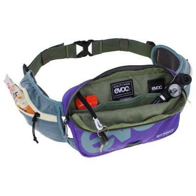 Evoc Hip Pouch 1L one size steel/violet/dark olive Unisex Produktbild 1